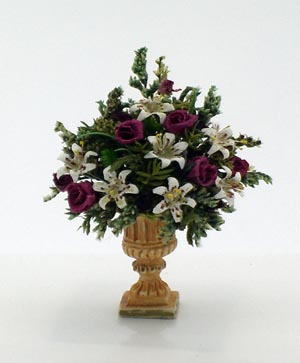 24th, 12th Scale Grand Rose and Lily Arrangement